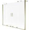 Mexen, Mexen Velar Duo paravan de baie glisant cu 2 aripi 200 x 150 cm, bruma, auriu - 896-200-000-32-50