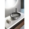 Sapho, lavoar blat ceramic RONDANE diametru 41cm, carnico marmor, AR435CM