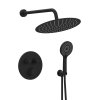 Sapho, set de duș termostatic ascuns SMART SELECT, 2 ieșiri, ieșire, negru mat, RP032B-01