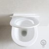 Set rezervor încastrat Geberit, Duofix Delta + vas WC suspendat Desna cu capac WC din duroplast, spălare Vortex, alb lucios, LAV-SETDESNAGEB