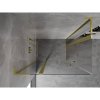 Mexen, Cabină de duș cu balamale Mexen Mist L Duo 115 x 95 cm, transparentă, auriu periat - 8A4L-115-095-55-00