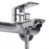 Baterie cadă Erga Hary, montată pe perete cu set de duș manual, cromată, ERG-YKA-BW.HARY-CHR