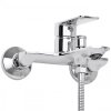 Erga Remi, baterie de cadă cu montare pe perete și set de duș manual, cromat, ERG-YKA-BW.REMI-CHR