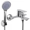 Erga Remi, baterie de cadă cu montare pe perete și set de duș manual, cromat, ERG-YKA-BW.REMI-CHR