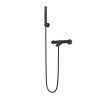 Gamma Roy, baterie termostatică pentru cadă cu set de duș manual, negru mat, GMA-BRYPWT-BK