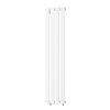 Gamma Vertical, element de încălzire 296x1400 mm, 458 W, alb mat, GMA-VERT-1400296-WH