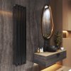 Gamma Vertical, element de încălzire 296x1400 mm, 458 W, negru mat, GMA-VERT-1400296-BK