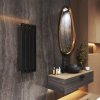 Gamma Vertical, element de încălzire 296x800 mm, 278 W, negru mat, GMA-VERT-800296-BK
