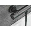 Gamma, baterie termostatică de duș cu montare pe perete și set de duș manual, negru mat, GMA-BRYPNT-BK