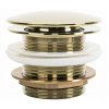 Rea, dop universal de scurgere pentru cadă tip Click-Clack 6cm, fără preaplin, auriu strălucitor, REA-W2015