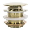 Rea, dop universal de scurgere pentru cadă tip Click-Clack 6cm, fără preaplin, auriu strălucitor, REA-W2015