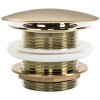 Rea, dop universal de scurgere pentru cadă tip Click-Clack 6cm, fără preaplin, auriu mat, REA-W2012