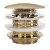 Rea, dop universal de scurgere pentru cadă tip Click-Clack 6cm, fără preaplin, auriu mat, REA-W2012