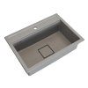 Chiuvetă din granit Gamma Quadro 7050 cu 1 compartiment, 700x500x220 mm, bej, GMA-ZLE000235
