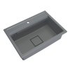 Gamma Quadro 7050, chiuvetă din granit cu 1 compartiment 700x500x220 mm, gri, GMA-ZLE000240