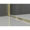 Mexen Exo, cabină de duș cu balamale 75 x 95 cm, sticlă transparentă, auriu, 817-075-095-50-00
