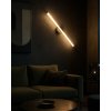 Toolight, aplică LED de perete 60cm, 12W, 3000K, LHJ069-W, negru mat, OSW-60037
