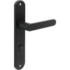 Mâner de ușă Kuchinox Malaga pe feronerie lungă pentru încuietoare de toaletă, negru mat, LAV-KMG_913A