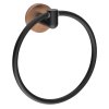 Sapho, suport pentru prosoape LARISSA circular, negru/cupru mat, WS006BC