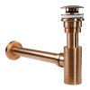 Sifon universal pentru lavoar REA - semi-sifon + scurgere universală pentru lavoar, cupru mat, REA-A5699