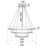 Toolight, lampă de tavan LED, 45W, 3000K, LHJ042-CP3, auriu, OSW-60025