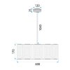 Toolight, lampă de tavan 60cm 6xE14, APP1797-8CP, auriu mat, OSW-04569