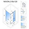 Rea, Cabină de duș REA NIXON 120x90, KPL-00420