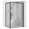 Rea, Cabină de duș SOLAR BLACK MAT 100x80, KPL-K6311