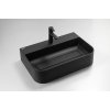 Deante Arnika, lavoar blat granit 505x405x135 mm, negru mat, DEA-CQA_NU5S