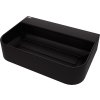 Deante Arnika, lavoar blat granit 605x405x135 mm, negru mat, DEA-CQA_NU6S