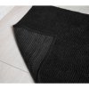Erga Basic, covoraș de baie 80x50 cm, model 6 Chenille Rolled, negru, ERG-08686