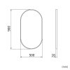 ErgaOvalMirror50x90cmBlackFrame 5