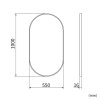 ErgaOvalMirror55x100cmBlackFrame 5