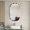 ErgaOvalMirror55x100cmBlackFrame 1