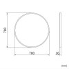 ErgaRoundMirror70x70cmBlackFrame 5