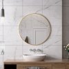 ErgaRoundMirror GoldenFrame 80x80cm 1