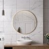 ErgaRoundMirror GoldenFrame 90x90cm 1
