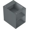 Mexen Box-A, dulap deschis cu raft 35 cm, grafit mat, 91AX2-0350-470-0-66