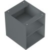 Mexen Box-A, dulap deschis cu raft 40 cm, grafit mat, 91AX2-0400-470-0-66