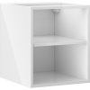 Mexen Box-A, dulap deschis cu raft 40 cm, alb lucios, 91AX2-0400-470-0-00