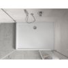 Mexen Flow+, cădiță de duș dreptunghiulară 100 x 80 cm, alb lucios, 46R108010H