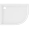 Mexen Flow+, cădiță de duș asimetrică, cu formă de sfert de cerc, stânga, 90 x 80 cm, alb lucios, 46Q108090LH