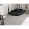 Mexen Flow+, cădiță de duș asimetrică, cu un sfert de cerc, dreapta, 100 x 90 cm, negru mat, 46Q709010RH