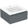 Mexen Orio, mobilier de baie 50 cm cu lavoar Otis, 1 sertar, grafit mat/alb mat, 91A10-05023-1-BF66-W18M01