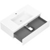 Mexen Orio, mobilier de baie 90 cm cu lavoar Otis, 1 sertar, alb mat, 91A10-09023-1-BF01-W18M01