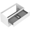 Mexen Orio, mobilier baie 90 cm, 2 sertare, alb mat, 91A10-09047-2-BFF01
