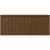 Mexen Rivel, mobilier de baie 120 cm cu blat, 1 sertar, canelat, nuc, 91A20-12047-1-BFC86