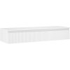 Mexen Rivel, mobilier de baie sub lavoar 140 cm cu partea superioară, 1 sertar, canelat, alb mat, 91A20-14023-1-BFC01