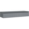 Mexen Rivel, mobilier de baie sub lavoar 140 cm cu blat, 1 sertar, canelat, grafit mat - 91A20-14023-1-BFC66