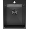Chiuvetă Mexen Solix, din oțel inoxidabil cu 1 compartiment, 400 x 500 mm, neagră, 6406401000-70